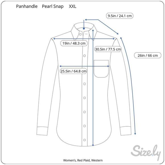 Pandhandle Red Plaid Pearl Snap Western Shirt Women’s XXL EUC Read - Picture 9 of 9